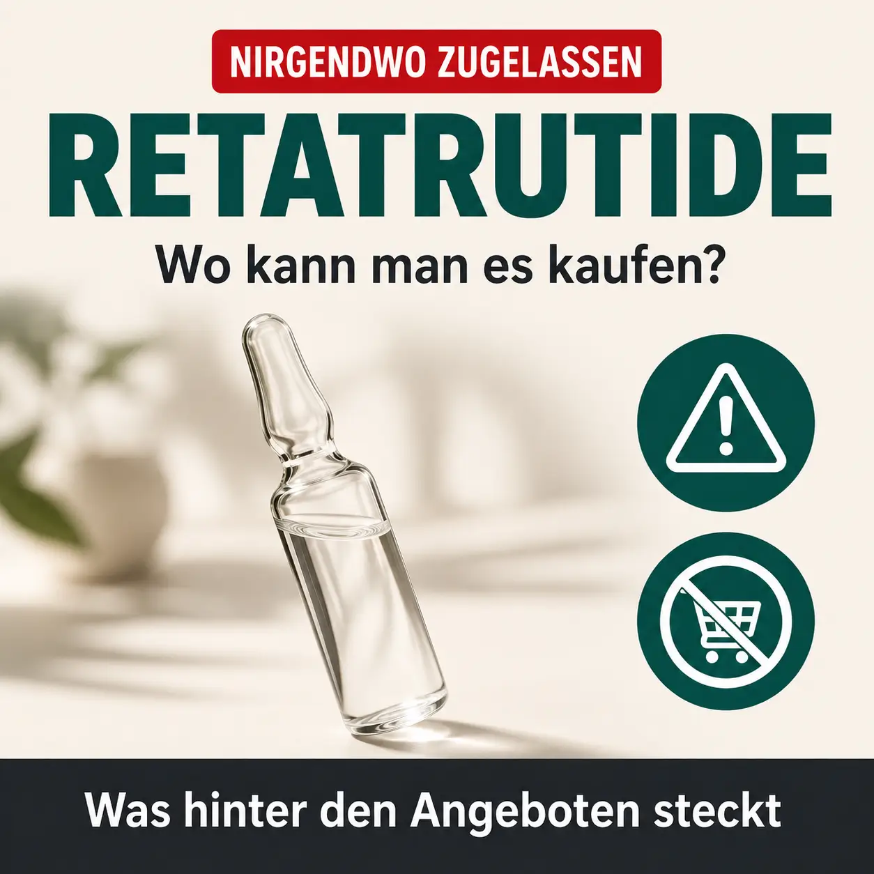 Retatrutide kaufen mit Warnhinweis zur fehlenden Zulassung